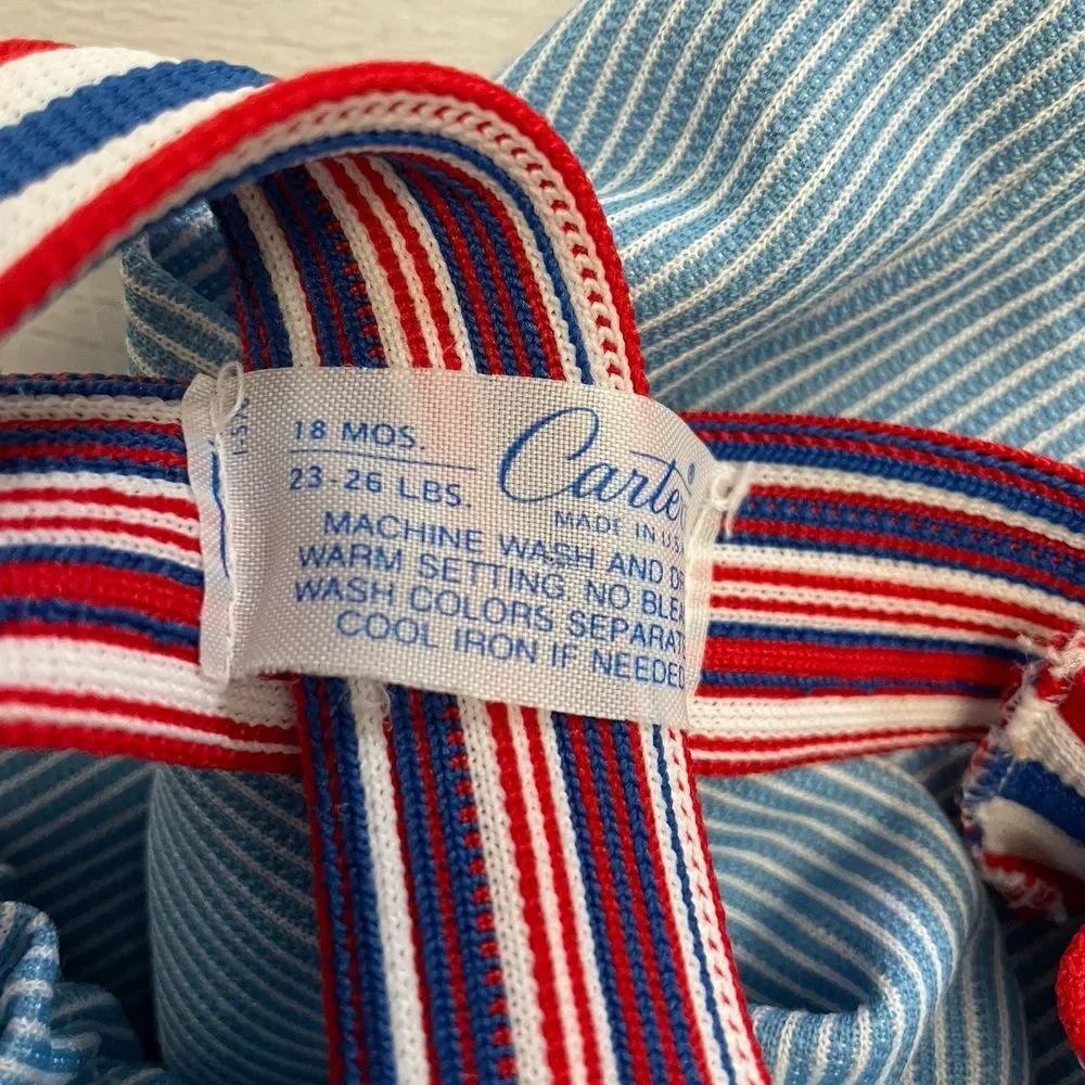 Vintage carters baby baseball slugger overalls 18‎ months